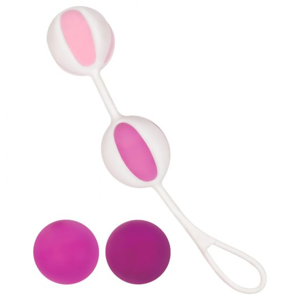 Geisha Balls 2 - Adjustable Geisha Ball Set (Pink-White)