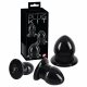 You2Toys - Stretching Plug Kit - Anal Dildo Set - 3pcs (Black) 