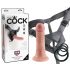 King Cock Strap-on 6 - Attachable Dildo - Natural 