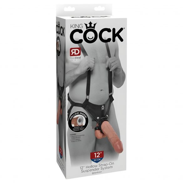 King Cock Strap-on 12 - strap-on dildo with harness (30cm)