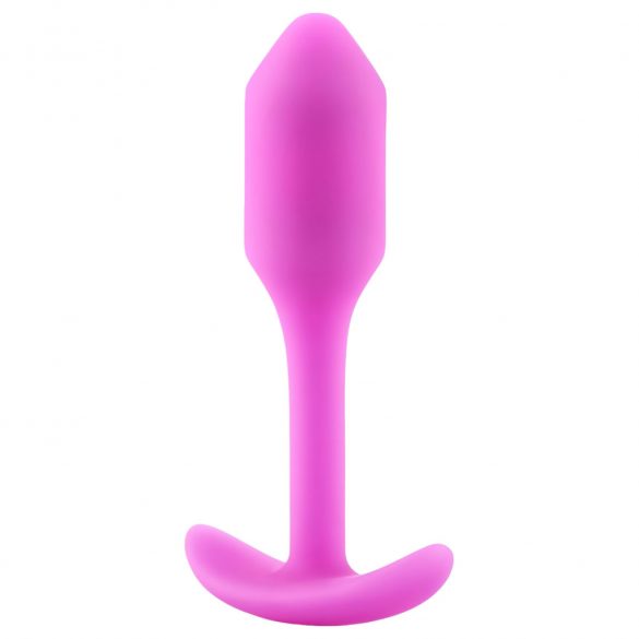 b-vibe Snug Plug 1 - Anal Dildo with Internal Weight (55g) - Pink 