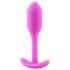 b-vibe Snug Plug 1 - Anal Dildo with Internal Weight (55g) - Pink 