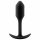 b-vibe Snug Plug 1 - anal plug with internal weight (55g) - black