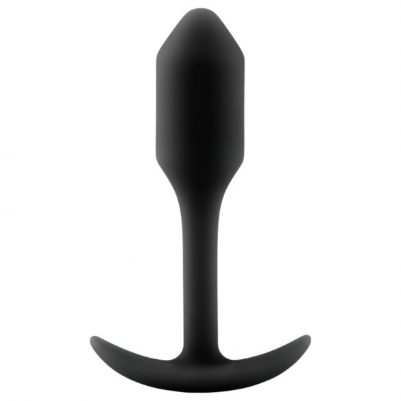 b-vibe Snug Plug 1 - anal plug with internal weight (55g) - black