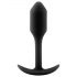 b-vibe Snug Plug 1 - anal plug with internal weight (55g) - black