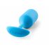 b-vibe Snug Plug 3 - Double Bead Anal Dildo (180g) - Blue 