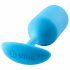 b-vibe Snug Plug 3 - Double Bead Anal Dildo (180g) - Blue 