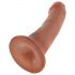 King Cock 6 Dildo (6 Inch) - Brown 