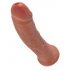 King Cock 8 Dildo (20 cm) - Dark Natural