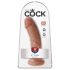 King Cock 8 Dildo (20 cm) - Dark Natural