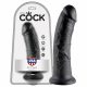 King Cock 8" Dildo (20 cm) - Black