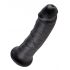 King Cock 8" Dildo (20 cm) - Black