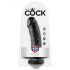 King Cock 8" Dildo (20 cm) - Black