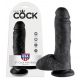 King Cock 8 Ball Dildo (20 cm) - Black