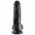 King Cock 8 Ball Dildo (20 cm) - Black