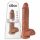 King Cock Large 10-Inch Dildo - Brown 