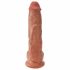 King Cock Large 10-Inch Dildo - Brown 