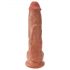 King Cock Large 10-Inch Dildo - Brown 