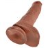 King Cock Large 10-Inch Dildo - Brown 