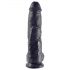 King Cock 10 Balls Dildo (10 inches) - Black