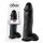 King Cock 12 Large Dildo with Balls (30 cm) - Black