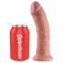 King Cock 8-inch Dildo - Natural 