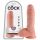 King Cock 8 Inch Dildo with Balls (20 cm) - Natural