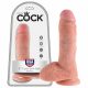 King Cock 8 Inch Dildo with Balls (20 cm) - Natural