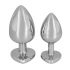 You2Toys - Diamond - 85g Aluminum Anal Dildo (Silver-Red) 