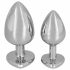 You2Toys - Diamond - 85g Aluminum Anal Dildo (Silver-Red) 