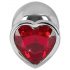 You2Toys - Diamond - 159g Aluminum Anal Plug (Silver-Red)