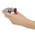 You2Toys - Diamond - 159g Aluminum Anal Dildo (Silver-Red) 