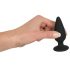 Black Velvet Heavy - 75g Anal Dildo (Black) 