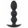 Black Velvet Heavy - 145g Beaded Anal Plug (Black)