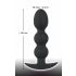 Black Velvet Heavy - 145g Round Anal Dildo (Black) 