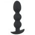 Black Velvet Heavy - 145g Beaded Anal Plug (Black)