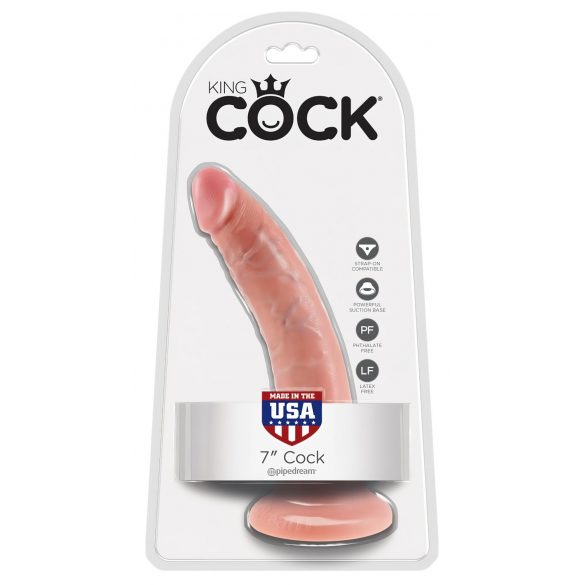 King Cock 7-inch Dildo - Natural 