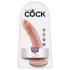 King Cock 7-inch Dildo - Natural 