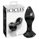 Icicles No. 78 - Black Glass Anal Dildo 