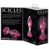 Icicles No. 79 - conical glass anal dildo (pink)