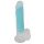 You2Toys Glow in the Dark - Suction Cup Glowing Dildo with Testicles (Blue) 