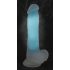 You2Toys Glow in the Dark - Suction Cup Glowing Dildo with Testicles (Blue) 