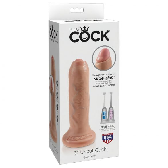 King Cock 6 - realistic dildo (15 cm) - natural