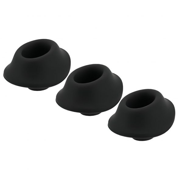 Womanizer Premium S - Replacement Suction Cups Set - Black (3pcs) 