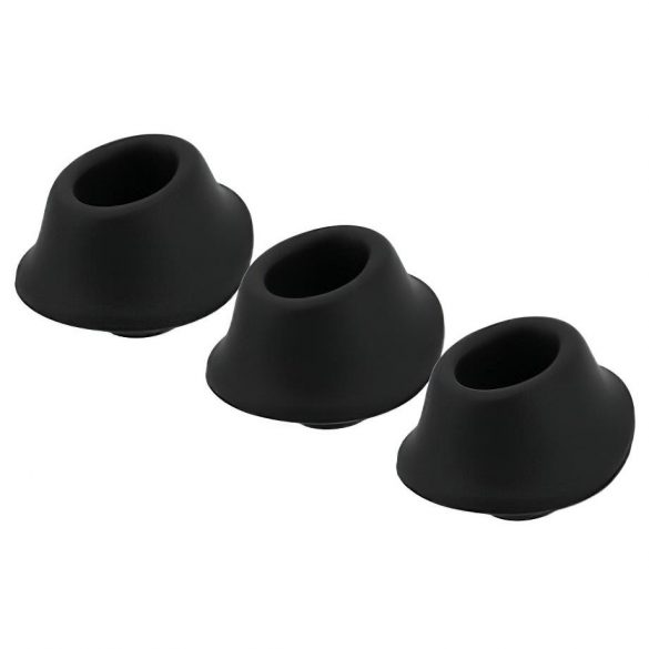 Womanizer Premium M - Replacement Suction Cup Set - Black (3pcs) 