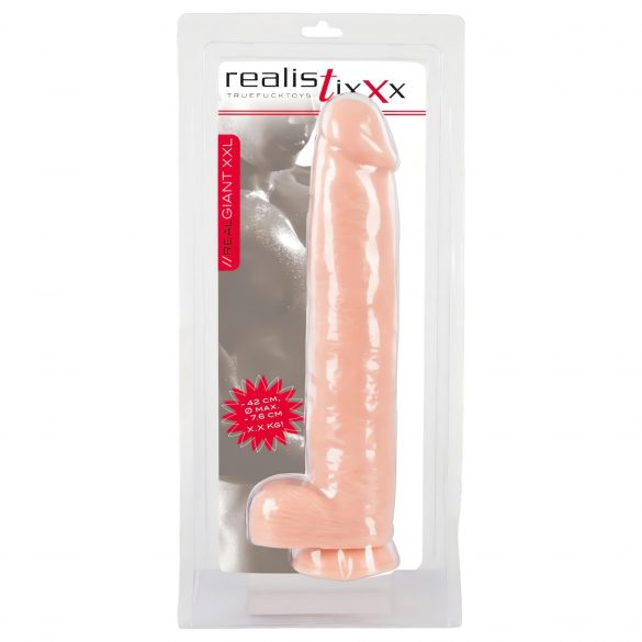 Realistixxx Giant 3XL - Lifelike Dildo (42cm) - Natural 