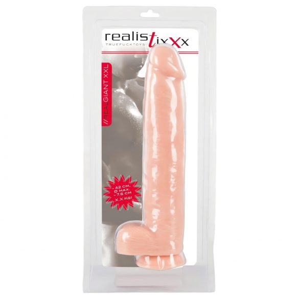 Realistixxx Giant 3XL - Life-like Dildo (42cm) - Natural Tone