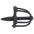 Silicone Glans Cage with Urethral Plug (Black) 