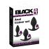 Black Velvet - Silicone Anal Dildo Set (3-Piece) - Black 