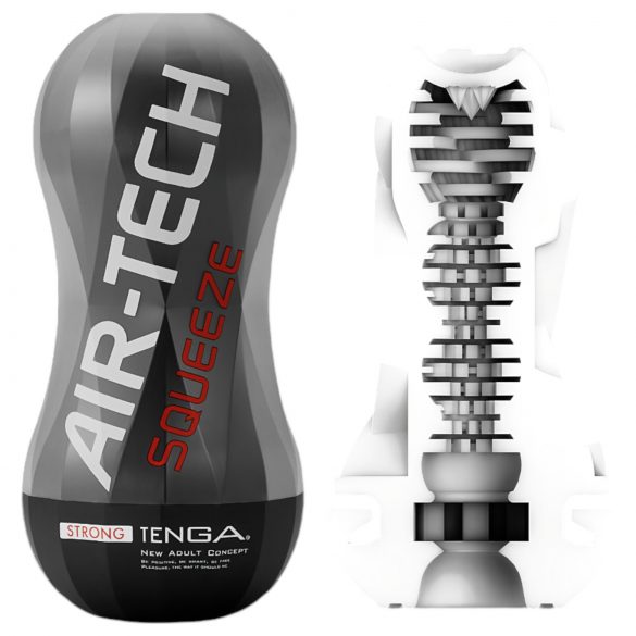 TENGA Air-Tech Squeeze Strong - Suction Masturbator (Black) 